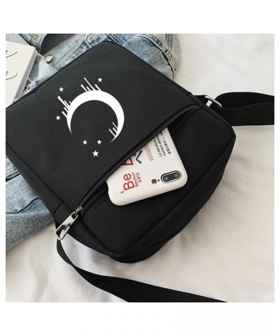 Gothic Crossbody Bag Mini Messenger Bags Goth purse With Adjustable Straps Hand $8.39 Crossbody Bags