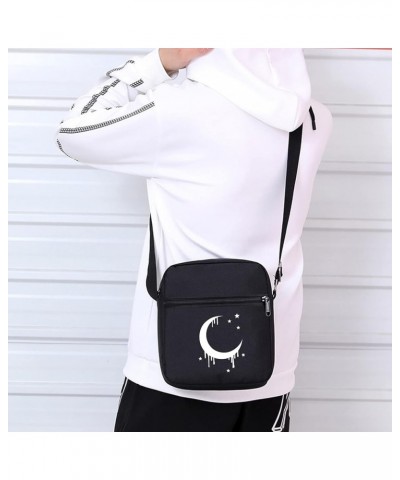 Gothic Crossbody Bag Mini Messenger Bags Goth purse With Adjustable Straps Hand $8.39 Crossbody Bags