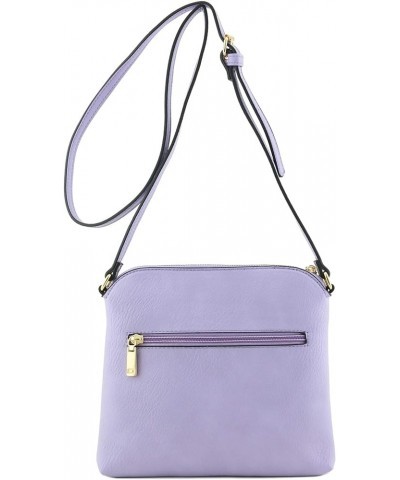 Chevron Quilted Medium Crossbody Bag with Tassel Accent Lavender $13.72 Crossbody Bags