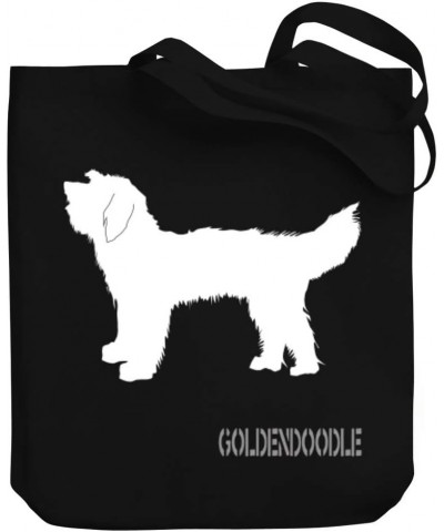 Goldendoodle Shape and Name Canvas Tote Bag 10.5" x 16" x 4 $20.39 Totes