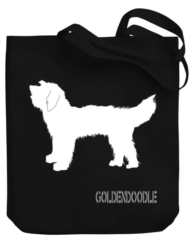 Goldendoodle Shape and Name Canvas Tote Bag 10.5" x 16" x 4 $20.39 Totes