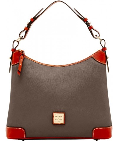 Handbag, Pebble Grain Hobo Shoulder Bag Elephant $162.98 Shoulder Bags