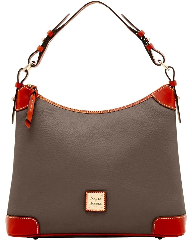 Handbag, Pebble Grain Hobo Shoulder Bag Elephant $162.98 Shoulder Bags