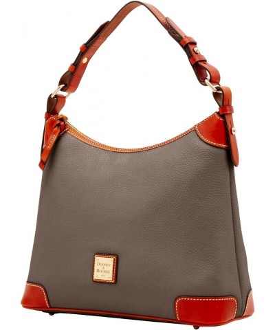 Handbag, Pebble Grain Hobo Shoulder Bag Elephant $162.98 Shoulder Bags