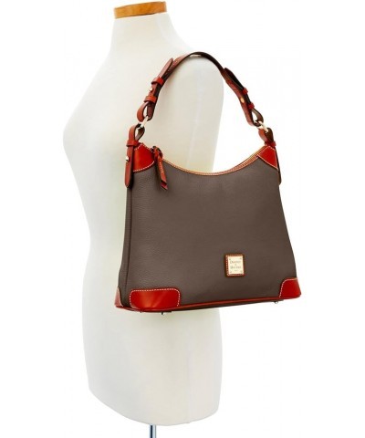 Handbag, Pebble Grain Hobo Shoulder Bag Elephant $162.98 Shoulder Bags