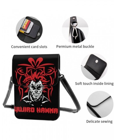 Anime Baki The Grappler Small Cell Phone Purse Girl'S Fashion Small Mini Shoulder Bag Crossbody Bags 7.5x5.3 Inches $18.75 Cr...