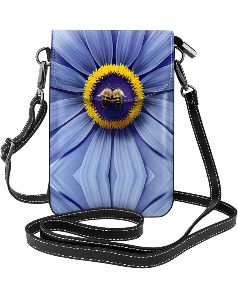 Wolf Under Moon Stylish And Secure Cell Phone Purse Wallet Crossbody - Perfect For Daily Use And Travel Flower Heart Bee $19....