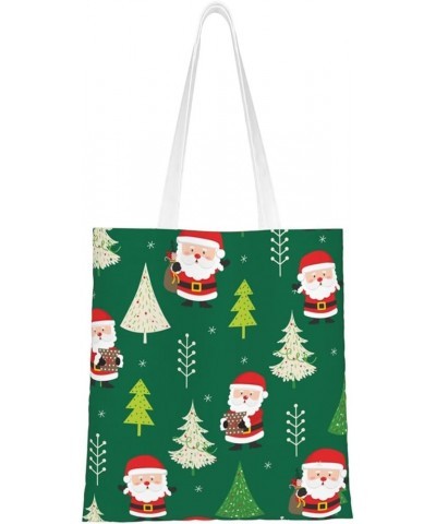 Merry Christmas Single Shoulder Fashion Canvas Tote Shopping Bags Handbags For Men And Women Merry Christmas4 $10.93 Totes