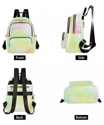 Women Backpack Tie Dye Retro Yellow Pink Durable Travel Backpack Lightweight Handbag Lady Purse Roomy Double Zipper Weekend B...