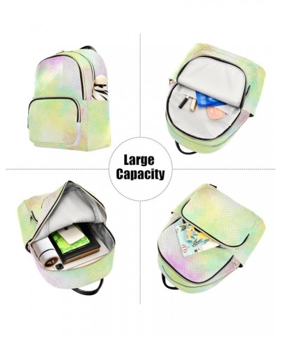 Women Backpack Tie Dye Retro Yellow Pink Durable Travel Backpack Lightweight Handbag Lady Purse Roomy Double Zipper Weekend B...