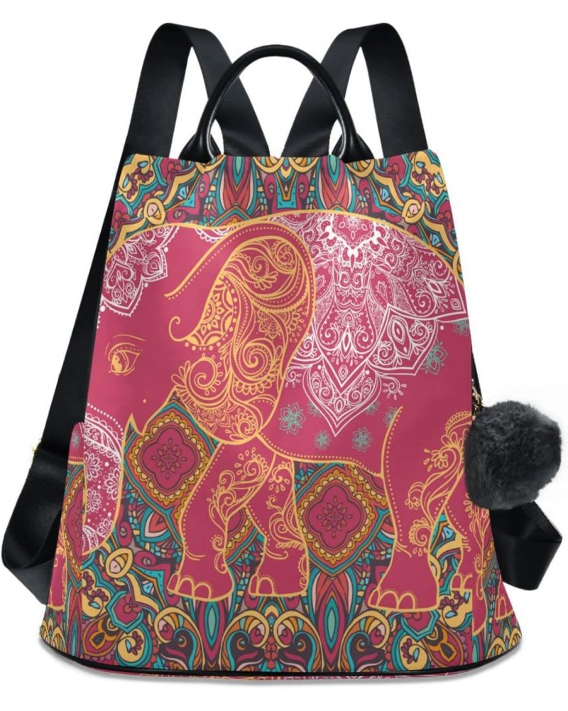 Bright Boho Elephant Backpack Purse for Women Travel Casual Daypack College Bookbag Work Business Ladies Shoulder Bag $25.79 ...