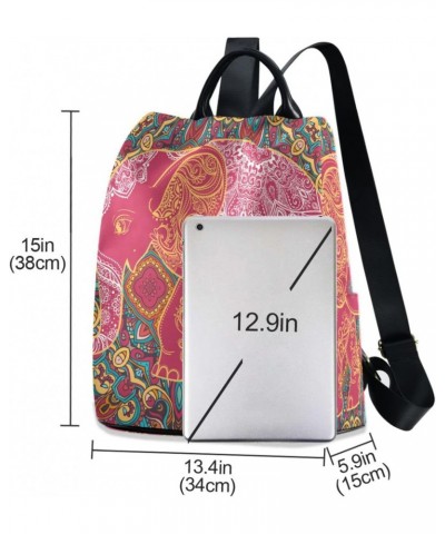 Bright Boho Elephant Backpack Purse for Women Travel Casual Daypack College Bookbag Work Business Ladies Shoulder Bag $25.79 ...