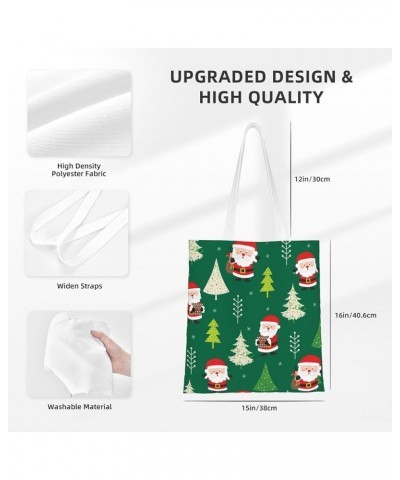 Merry Christmas Single Shoulder Fashion Canvas Tote Shopping Bags Handbags For Men And Women Merry Christmas4 $10.93 Totes