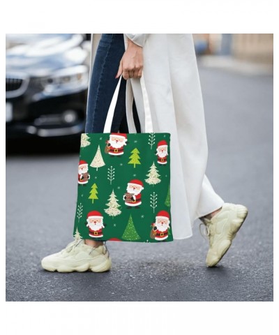 Merry Christmas Single Shoulder Fashion Canvas Tote Shopping Bags Handbags For Men And Women Merry Christmas4 $10.93 Totes