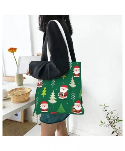 Merry Christmas Single Shoulder Fashion Canvas Tote Shopping Bags Handbags For Men And Women Merry Christmas4 $10.93 Totes