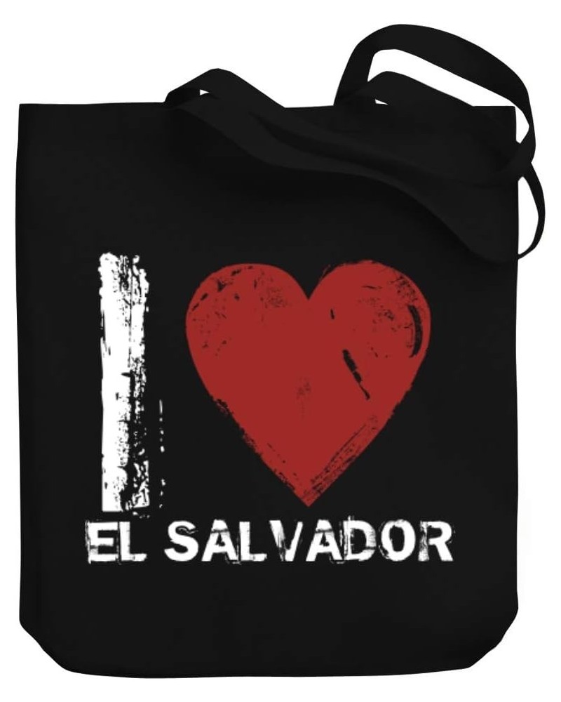 I LOVE El Salvador Vintage Canvas Tote Bag 10.5" x 16" x 4 $18.00 Totes