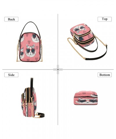 Quilted Crossbody Bags for Women,Cat Women's Crossbody Handbags Small Travel Purses Phone Bag61 $11.00 Crossbody Bags