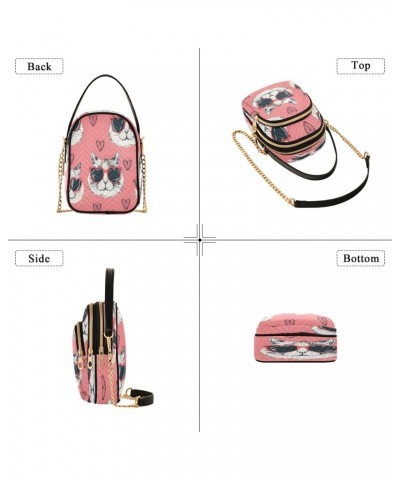 Quilted Crossbody Bags for Women,Cat Women's Crossbody Handbags Small Travel Purses Phone Bag61 $11.00 Crossbody Bags