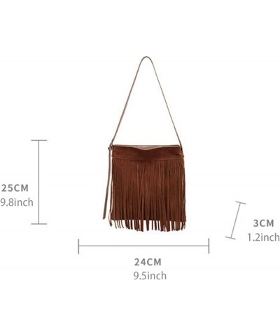 Crossbody Purse for Women Trendy Vintage Fringe Boho Tassel Handbag Shoulder Bag with Adjustable Strap khaki $16.95 Shoulder ...