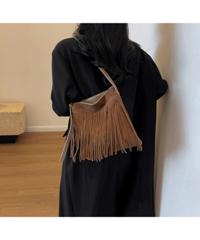 Crossbody Purse for Women Trendy Vintage Fringe Boho Tassel Handbag Shoulder Bag with Adjustable Strap khaki $16.95 Shoulder ...