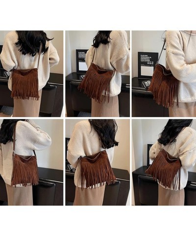 Crossbody Purse for Women Trendy Vintage Fringe Boho Tassel Handbag Shoulder Bag with Adjustable Strap khaki $16.95 Shoulder ...