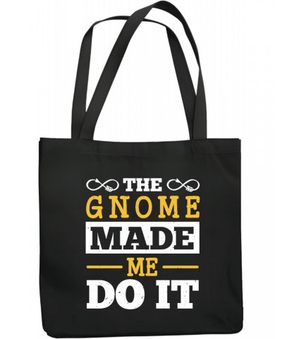 Funny GiftFor Gnome Garden and Home Owners Navy Black Multicolor Canvas Tote Bag $17.33 Totes