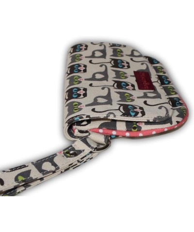 Vegan Natural Canvas Wristlet Cat $14.79 Wristlets