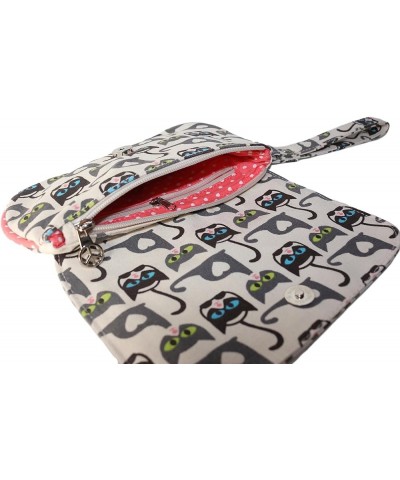 Vegan Natural Canvas Wristlet Cat $14.79 Wristlets