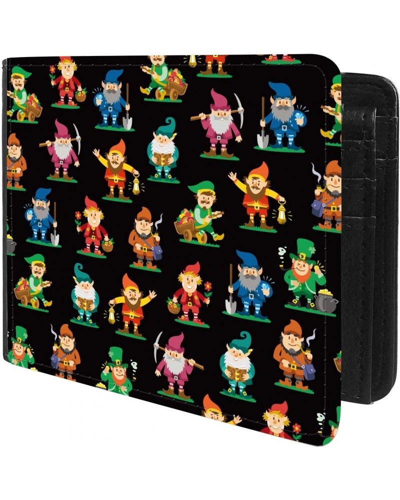 Unique Desige Pattern - Magical leprechaun pattern, Slim Front Pocket Wallet Billfold RFID Blocking $11.05 Wallets