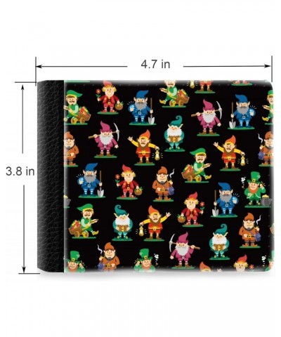 Unique Desige Pattern - Magical leprechaun pattern, Slim Front Pocket Wallet Billfold RFID Blocking $11.05 Wallets