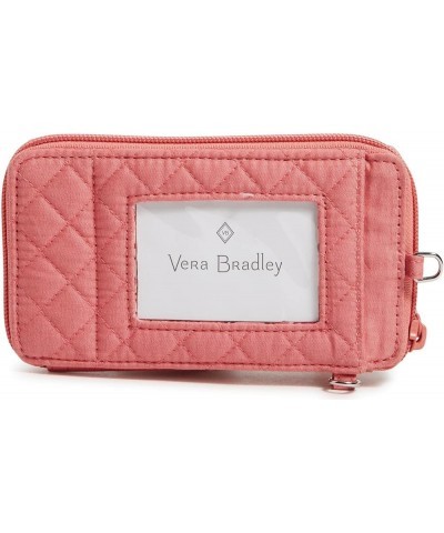 Women's Cotton Smartphone Wristlet with RFID Protection Terra Cotta Rose - Recycled Cotton $23.78 Wristlets