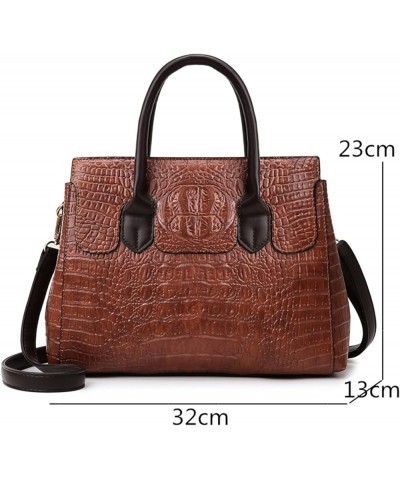 Leather Women Handbags Casual Crossbody Bags Ladies Luxury Tote Bag Shoulder Bag for Women (Color : Black, Size : 13 * 9 * 5i...