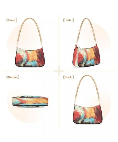 Bright Art Color Women's Handbags Tote Crossbody Bag Purse Ladies Shoulder Bag Hobo Handbag $14.10 Totes