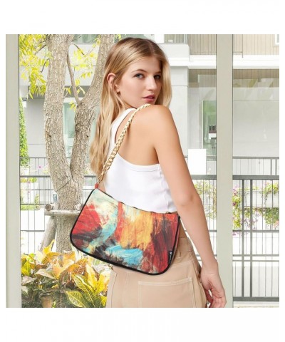 Bright Art Color Women's Handbags Tote Crossbody Bag Purse Ladies Shoulder Bag Hobo Handbag $14.10 Totes