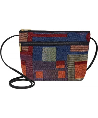 Danny K Women's Tapestry Zipper Purse Crossbody Handbag, Adjustable Cord, Handmade in USA Festival $17.76 Crossbody Bags