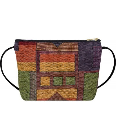 Danny K Women's Tapestry Zipper Purse Crossbody Handbag, Adjustable Cord, Handmade in USA Festival $17.76 Crossbody Bags