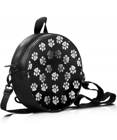 Womens Fashion Shoulder Bag Retro Classic Crossbody Zipper Pocket Adjustable Strap Graphics Small Purses Paw $14.27 Satchels