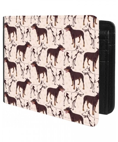 Unique Desige Pattern - Doberman Pinscher Dog, Slim Front Pocket Wallet Billfold RFID Blocking $12.30 Wallets