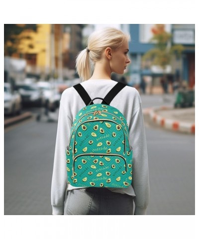 Avocado Quote Women's Backpack Purse Causal Daypack Work Travel College Business Trip Bag Shoulder Bag Small $19.07 Backpacks