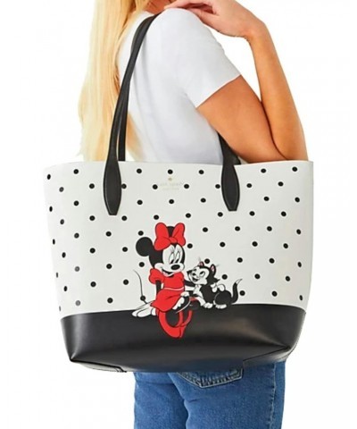 Kate Spade x Disney Minnie Mouse Large Reversible Leather Tote Purse(White Multi) $69.30 Totes