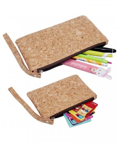 Natural Cork Clutch Wristlet Wallet Cell Phone Card Holder Coin Purse Bag $7.79 Wallets