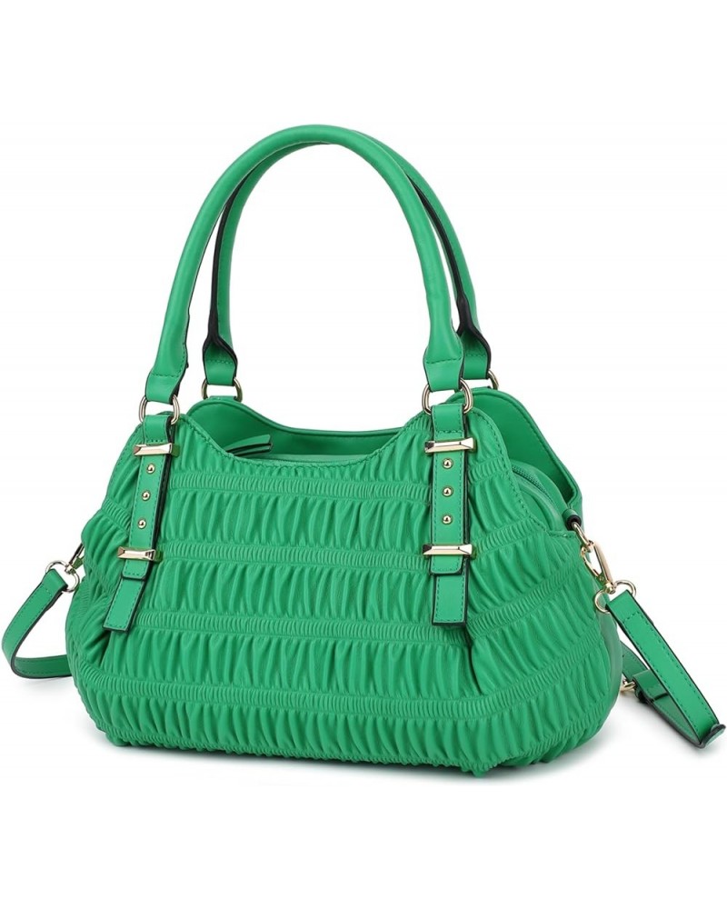 Purses for Women, Bow Quilted Handbags Purse, Vintage Faux Leather Crossbody Bags for Women w/Chain Strap, H1048 Green D $26....