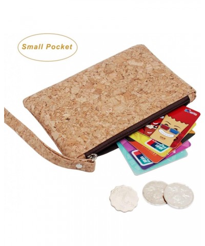 Natural Cork Clutch Wristlet Wallet Cell Phone Card Holder Coin Purse Bag $7.79 Wallets