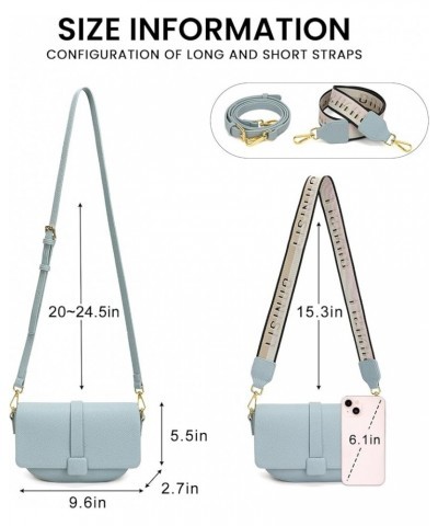 Crossbody Bags for Women Shoulder Handbags Women's Cross Body Bag Purses Small Leather Purse Send Pendant Blue $17.39 Crossbo...