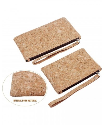 Natural Cork Clutch Wristlet Wallet Cell Phone Card Holder Coin Purse Bag $7.79 Wallets