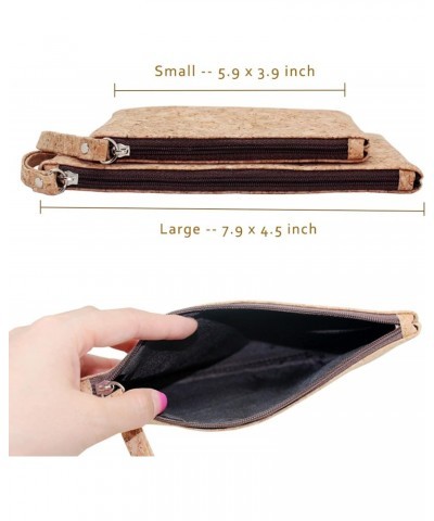 Natural Cork Clutch Wristlet Wallet Cell Phone Card Holder Coin Purse Bag $7.79 Wallets