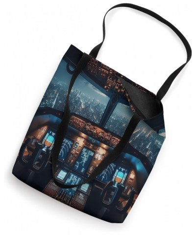 Plane Cockpit Flight Instruments Aircraft Pilot Aviation Tote Bag $12.31 Totes