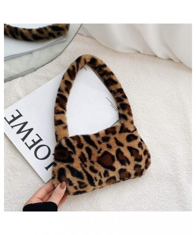 Wild Ladies Bag Portable Bag Furry Messenger Underarm Bag Shoulder Fashion Bag Shoulder Bag Men D $8.39 Shoulder Bags