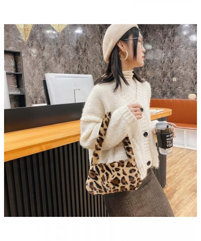 Wild Ladies Bag Portable Bag Furry Messenger Underarm Bag Shoulder Fashion Bag Shoulder Bag Men D $8.39 Shoulder Bags