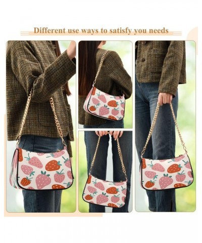 Fruit Strawberry Women's Handbags Tote Crossbody Bag Purse Ladies Shoulder Bag Hobo Handbag $17.99 Totes